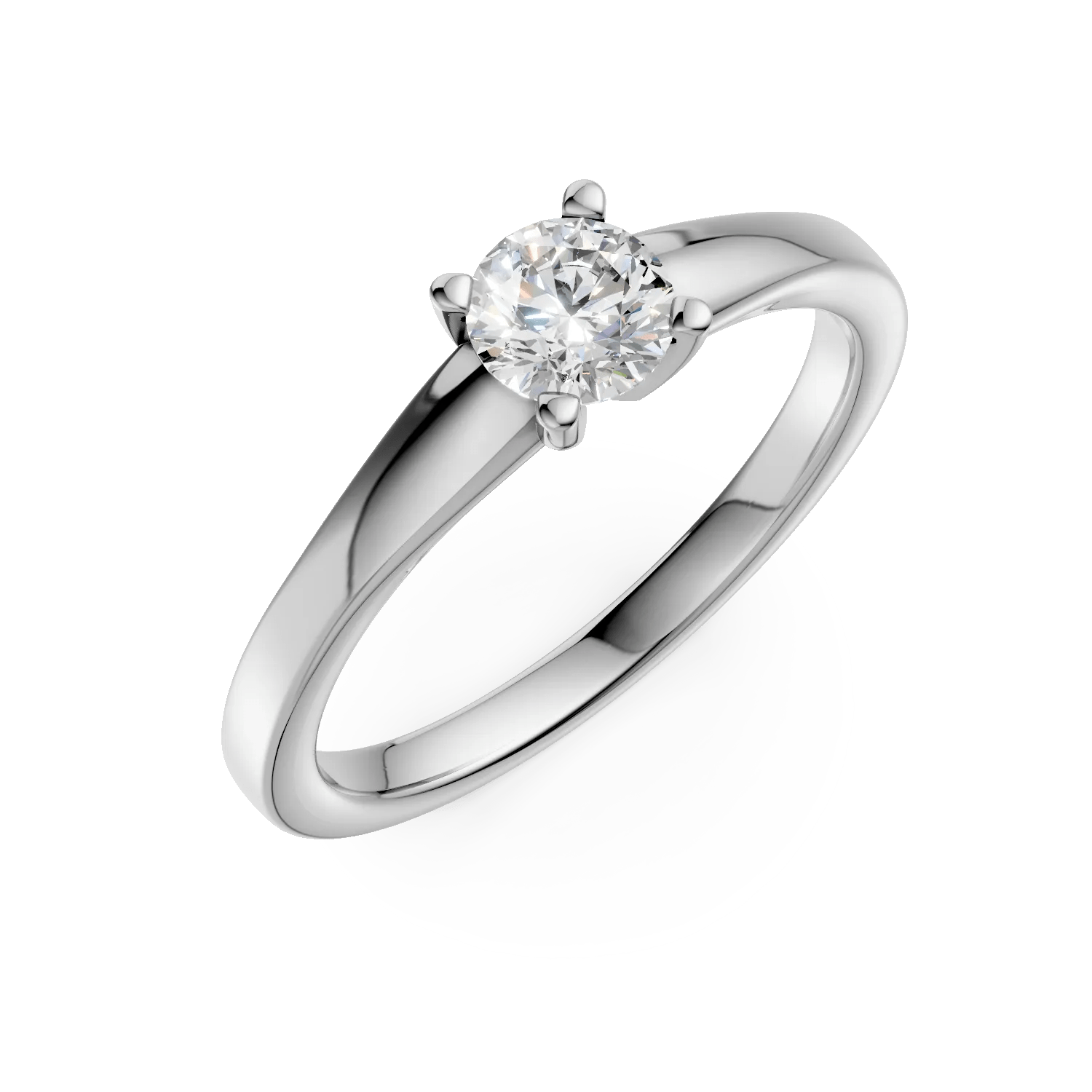 Inel de logodnă din aur alb cu diamant de 0.4ct Inel de logodnă din aur alb cu diamant de 0.4ct