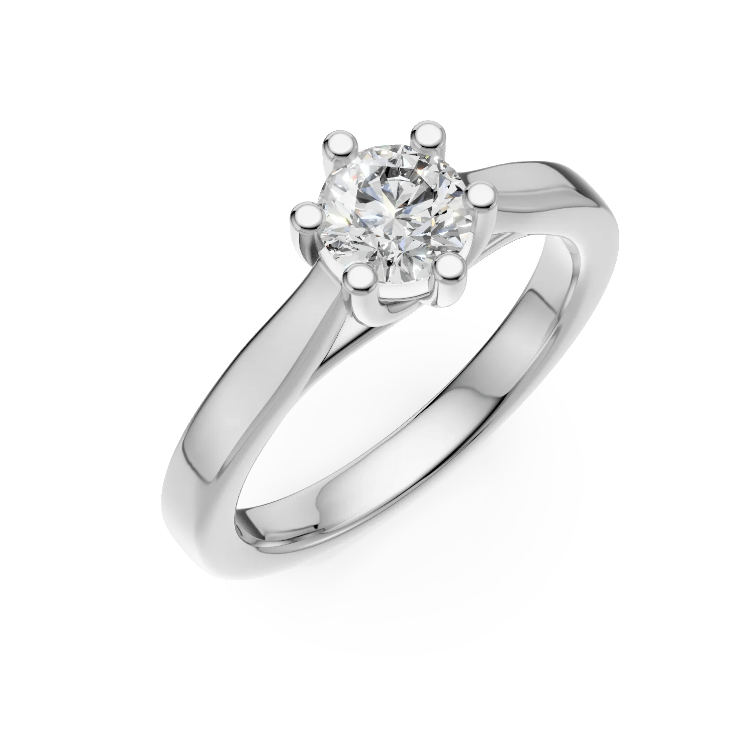 Inel de logodnă din aur alb cu diamant solitaire 0.34ct Inel de logodnă din aur alb cu diamant solitaire 0.34ct