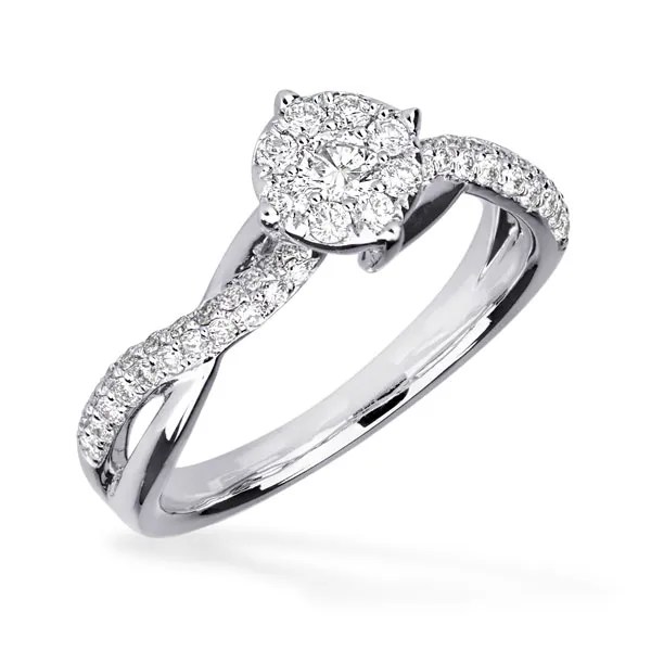 Inel de logodnă din aur alb cu diamant 0.52ct Inel de logodnă din aur alb cu diamant 0.52ct