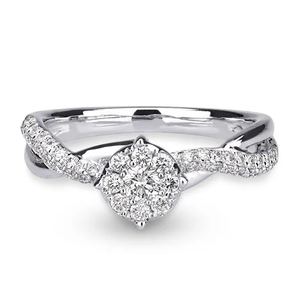 Inel de logodnă din aur alb cu diamant 0.52ct Inel de logodnă din aur alb cu diamant 0.52ct