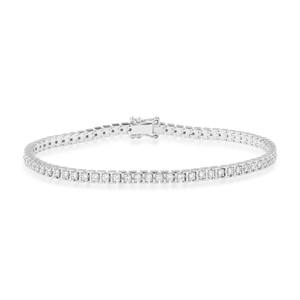 Brățară tennis din aur alb cu diamante de 1.1ct Brățară tennis din aur alb cu diamante de 1.1ct