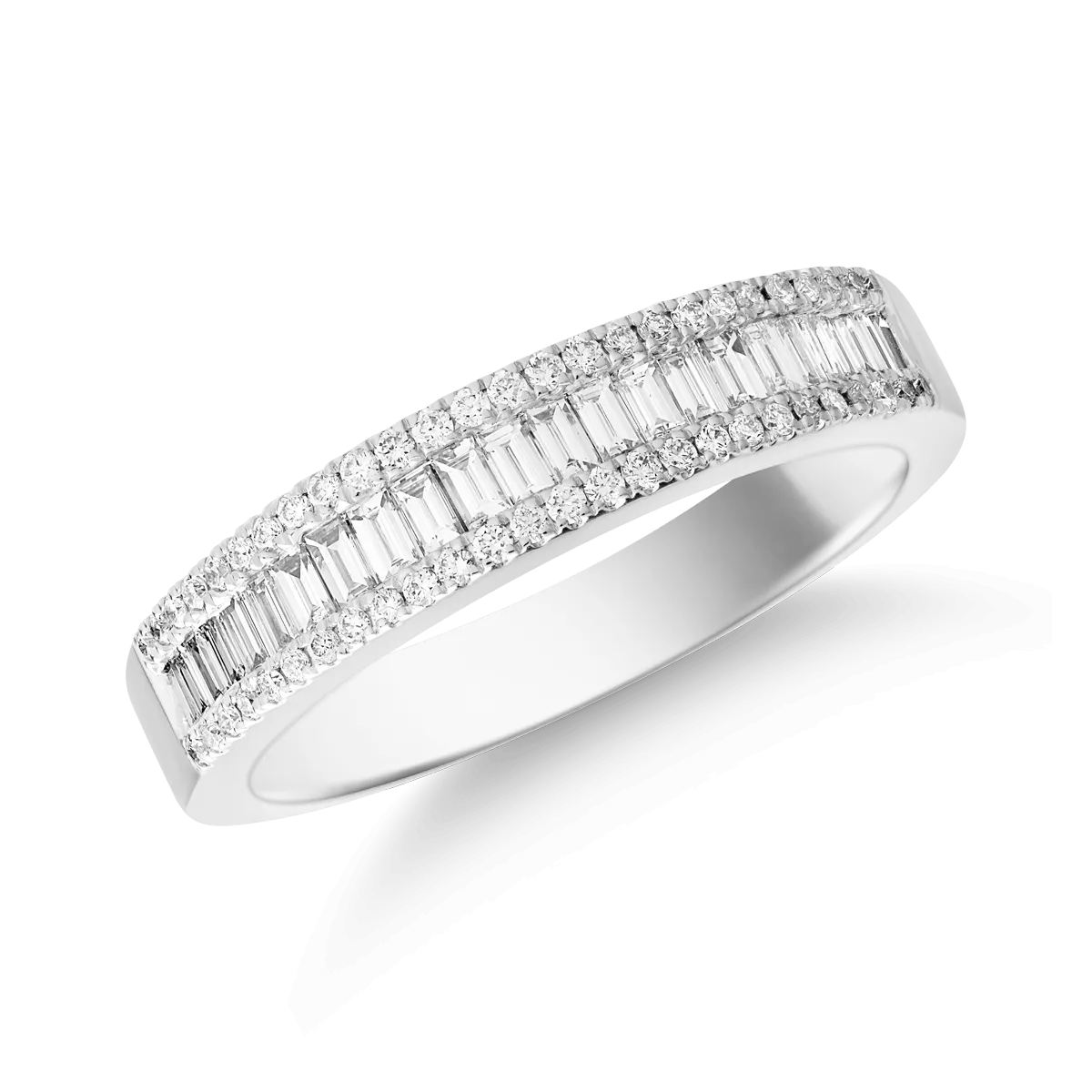 Inel din aur alb cu diamante de 0.48ct Inel din aur alb cu diamante de 0.48ct