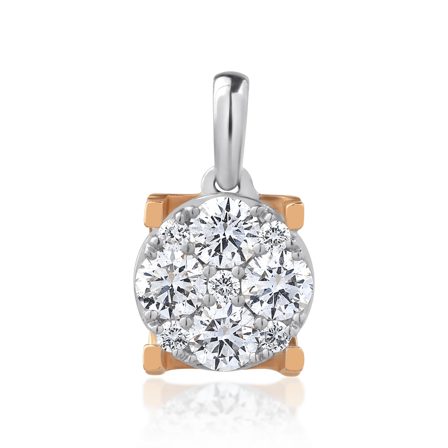 Pandantiv aur alb cu diamante 0.07ct Pandantiv aur alb cu diamante 0.07ct