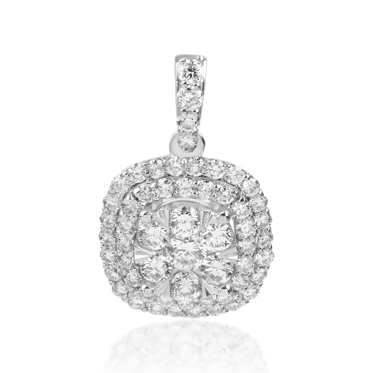 Pandantiv din aur alb cu diamante 0.75ct Pandantiv din aur alb cu diamante 0.75ct