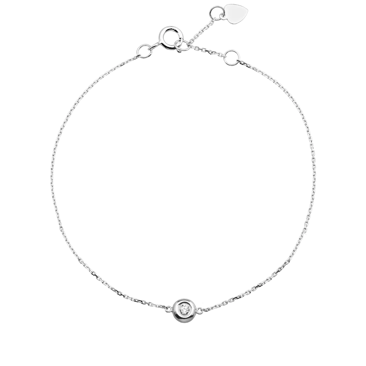 Brățară din aur alb cu diamant de 0.036ct Brățară din aur alb cu diamant de 0.036ct
