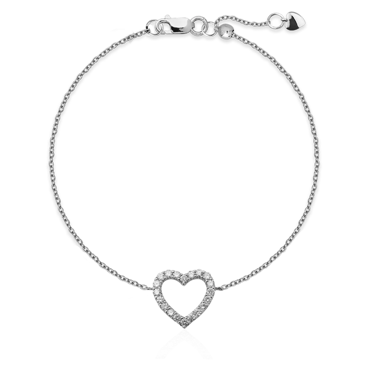 Brățară din aur alb cu diamante de 0.5ct Brățară din aur alb cu diamante de 0.5ct