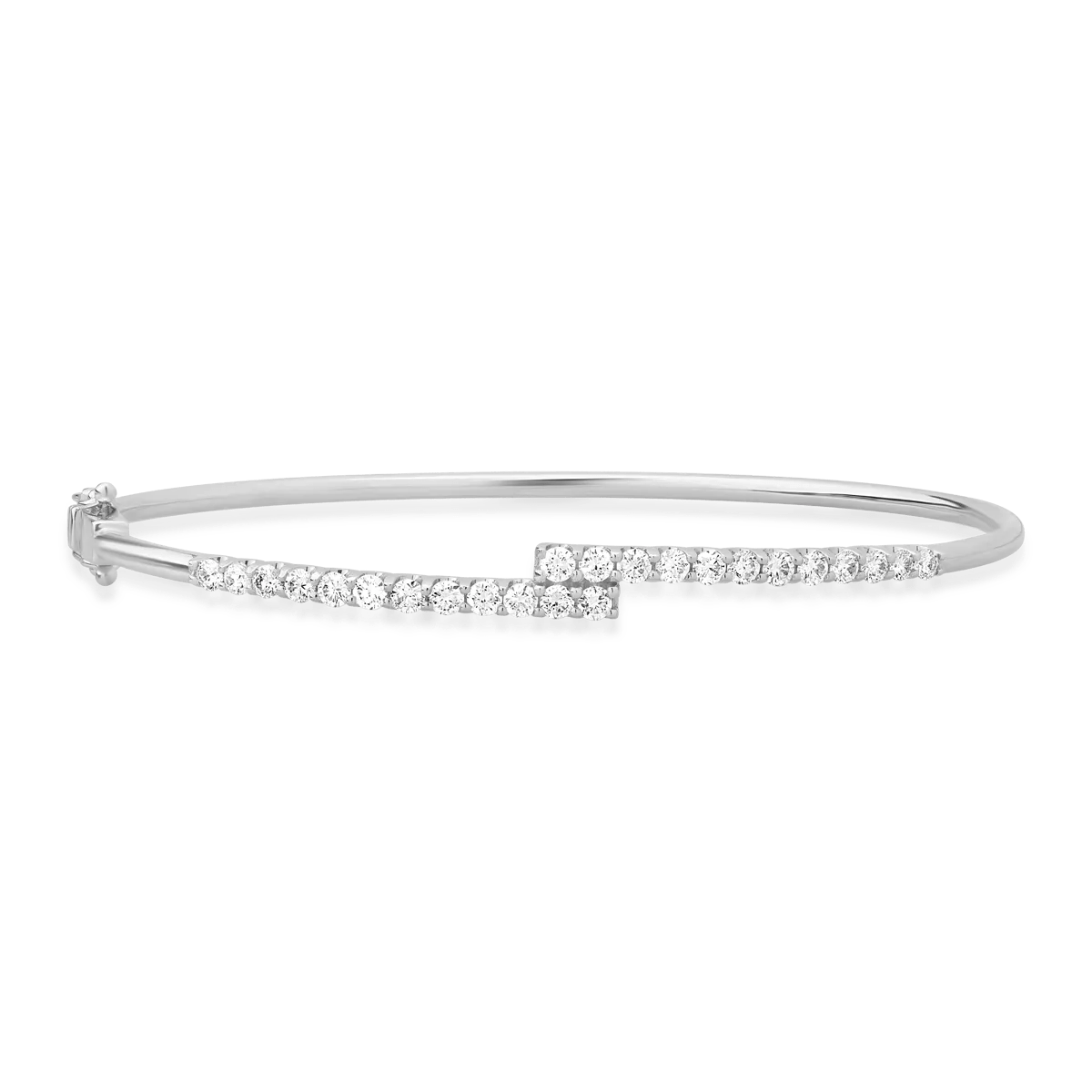 Brățară din aur alb cu diamante de 1ct Brățară din aur alb cu diamante de 1ct