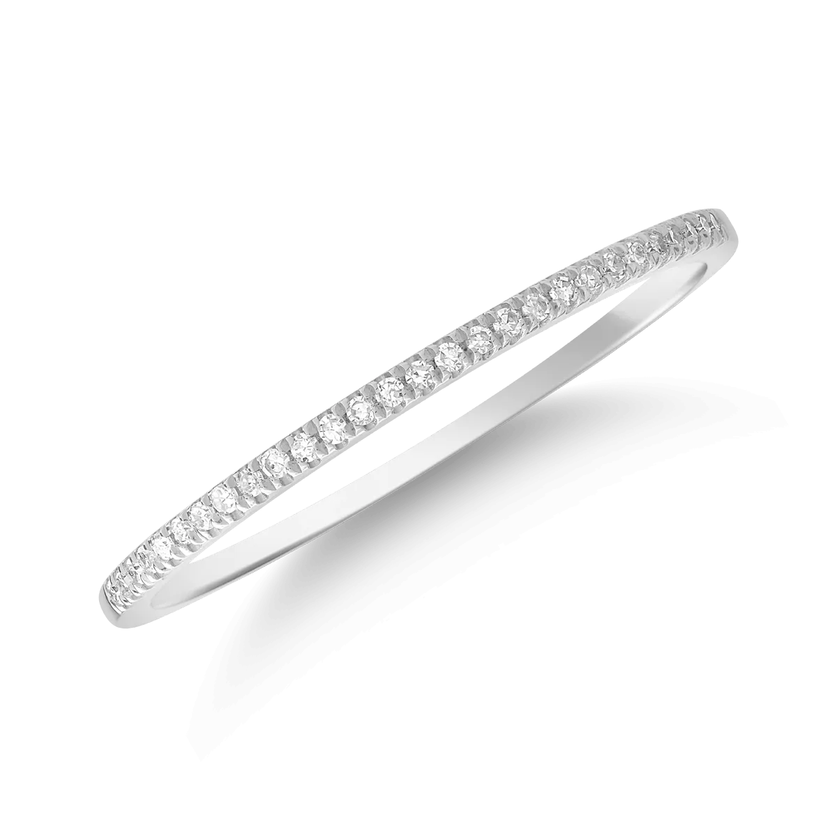 Inel din aur alb cu diamante de 0.07ct Inel din aur alb cu diamante de 0.07ct