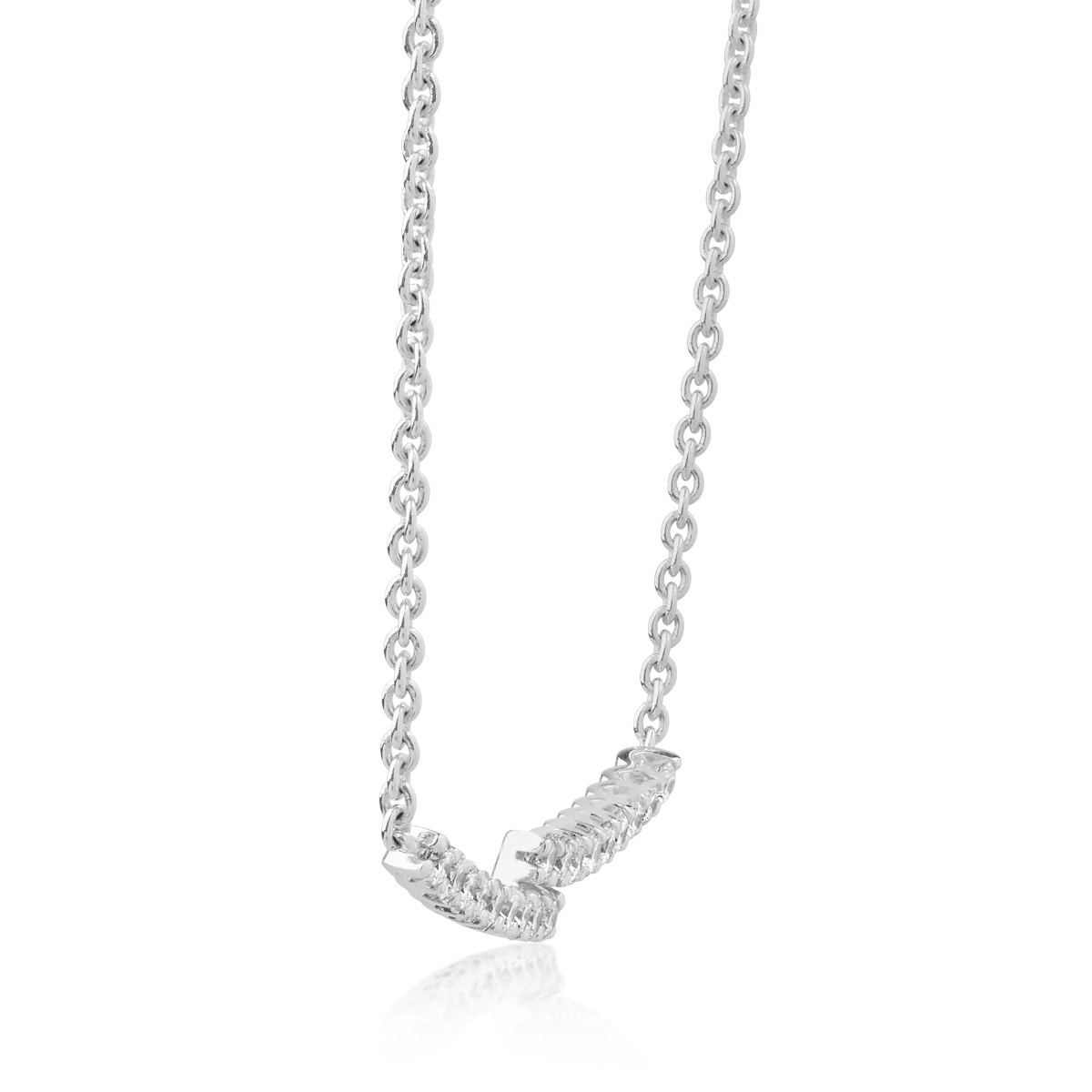 Lanț aur alb și diamante 0.5ct elegant Lanț aur alb și diamante 0.5ct elegant