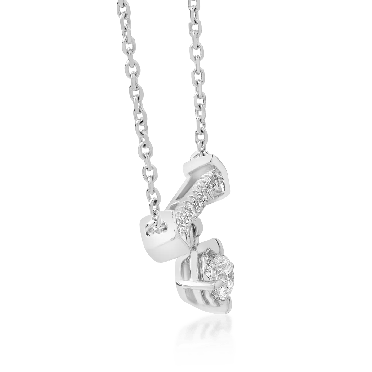 Lanț aur alb și diamante de 0.29ct Lanț aur alb și diamante de 0.29ct