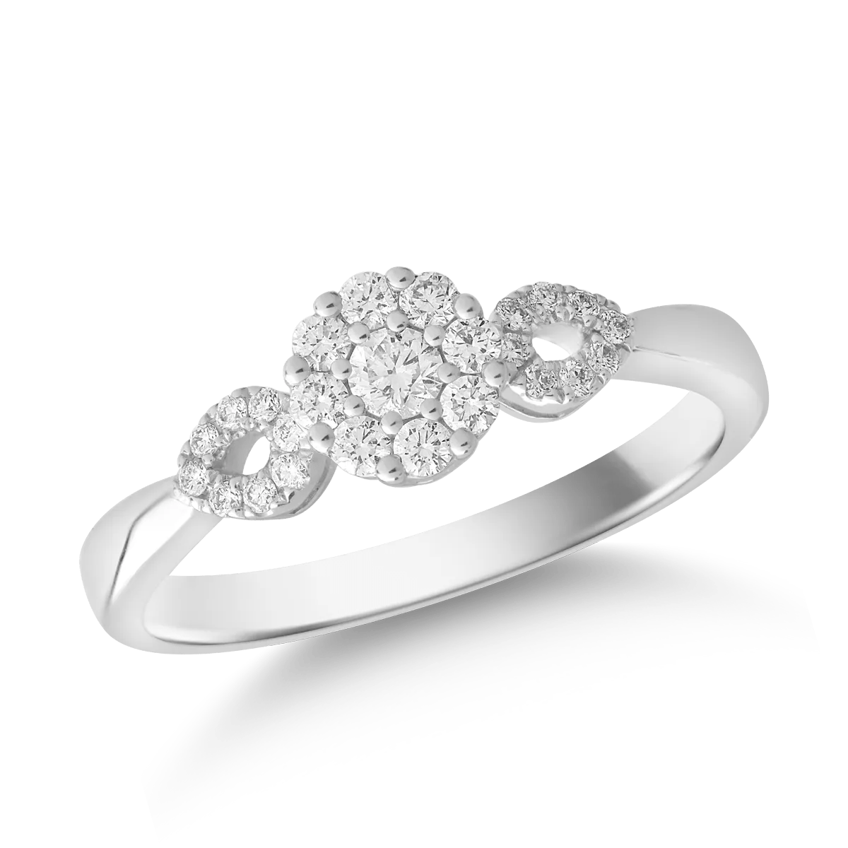 Inel din aur alb cu diamante de 0.28ct Inel din aur alb cu diamante de 0.28ct