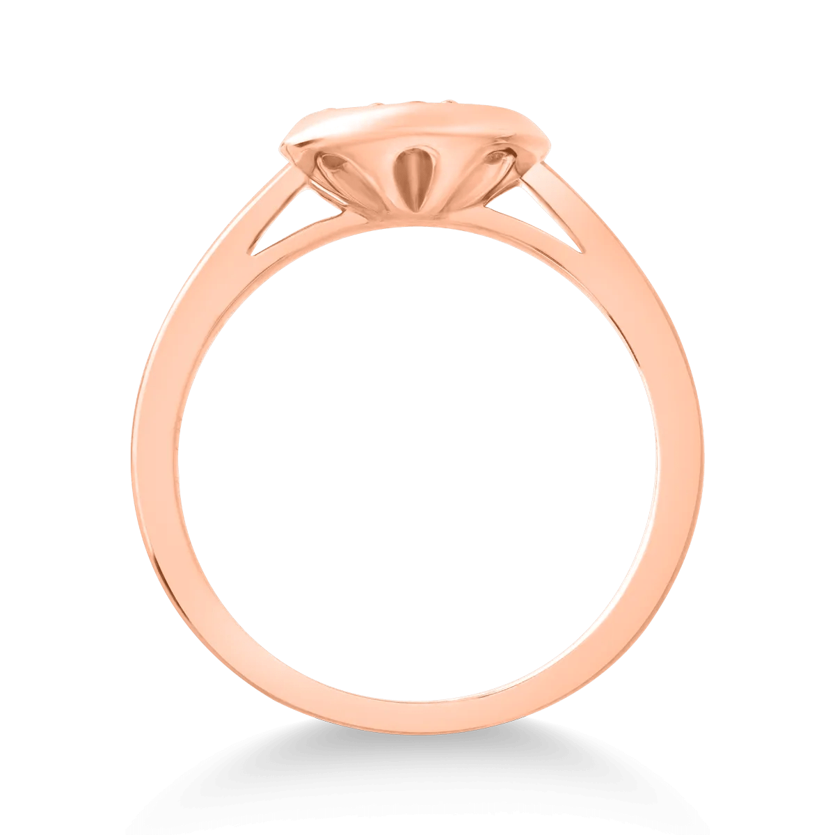 Inel aur roz cu diamante 0.62ct Inel aur roz cu diamante 0.62ct