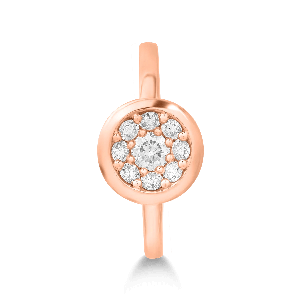 Inel aur roz cu diamante 0.62ct Inel aur roz cu diamante 0.62ct
