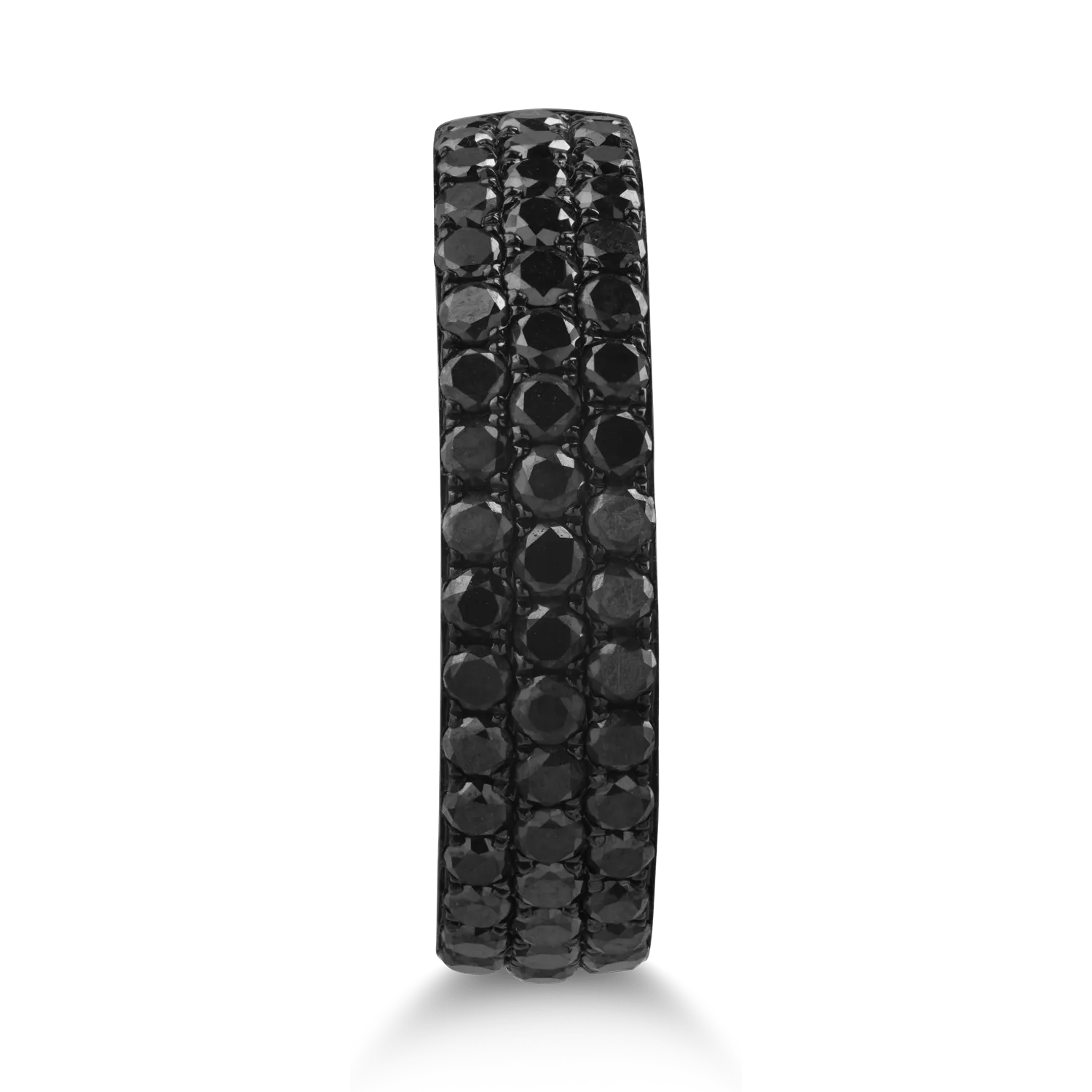 Inel semi eternity aur alb cu diamante negre 1.1ct Inel semi eternity aur alb cu diamante negre 1.1ct