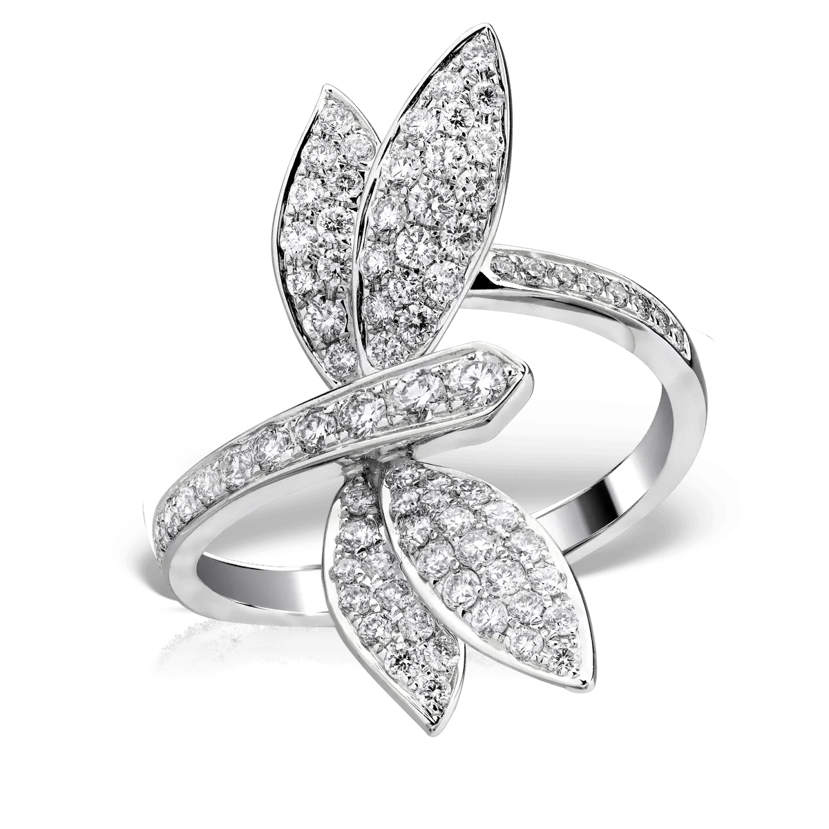 Inel din aur alb cu diamante de 0.77ct Inel din aur alb cu diamante de 0.77ct