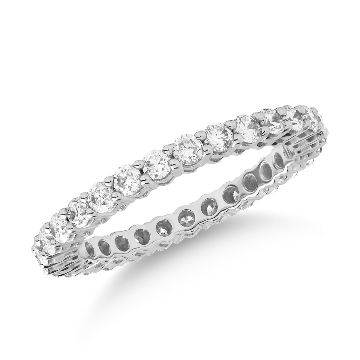 Inel eternity din aur alb cu diamante de 1.15ct Inel eternity din aur alb cu diamante de 1.15ct