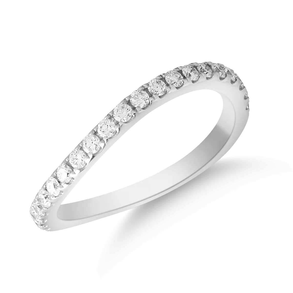 Inel eternity din aur alb cu diamante de 0.37ct Inel eternity din aur alb cu diamante de 0.37ct