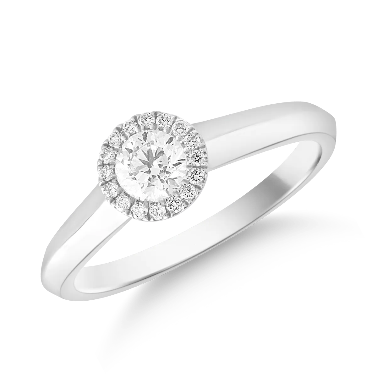 Inel din auralb cu diamant de 0.3ct și diamante de 0.06ct Inel din auralb cu diamant de 0.3ct și diamante de 0.06ct