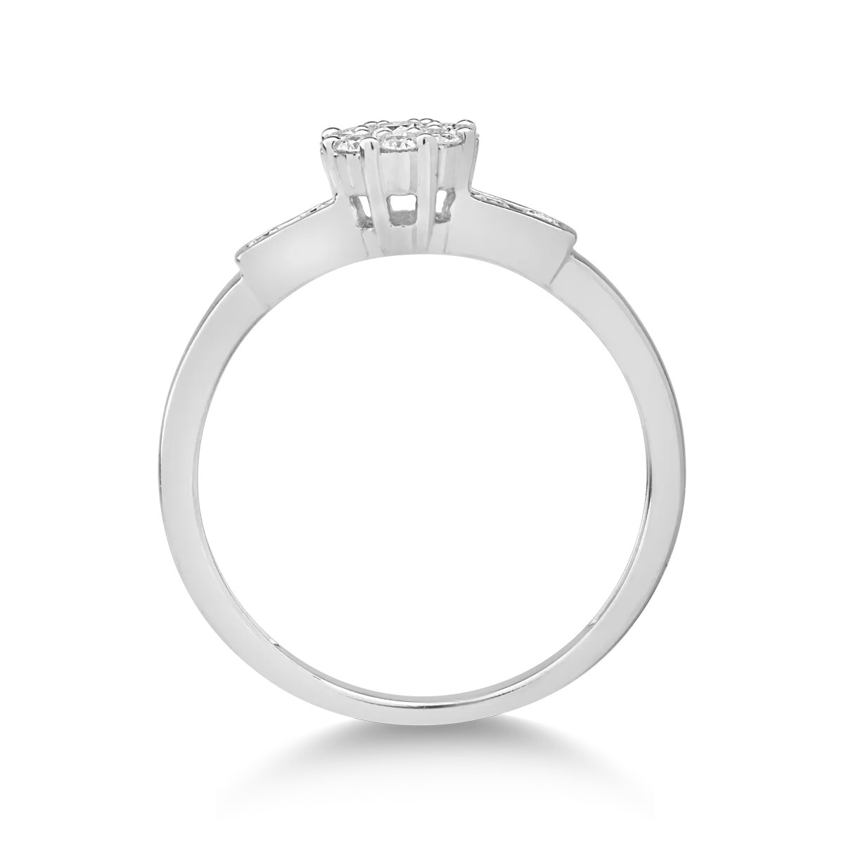 Inel aur alb cu diamante 0.28ct – teilor Inel aur alb cu diamante 0.28ct - teilor