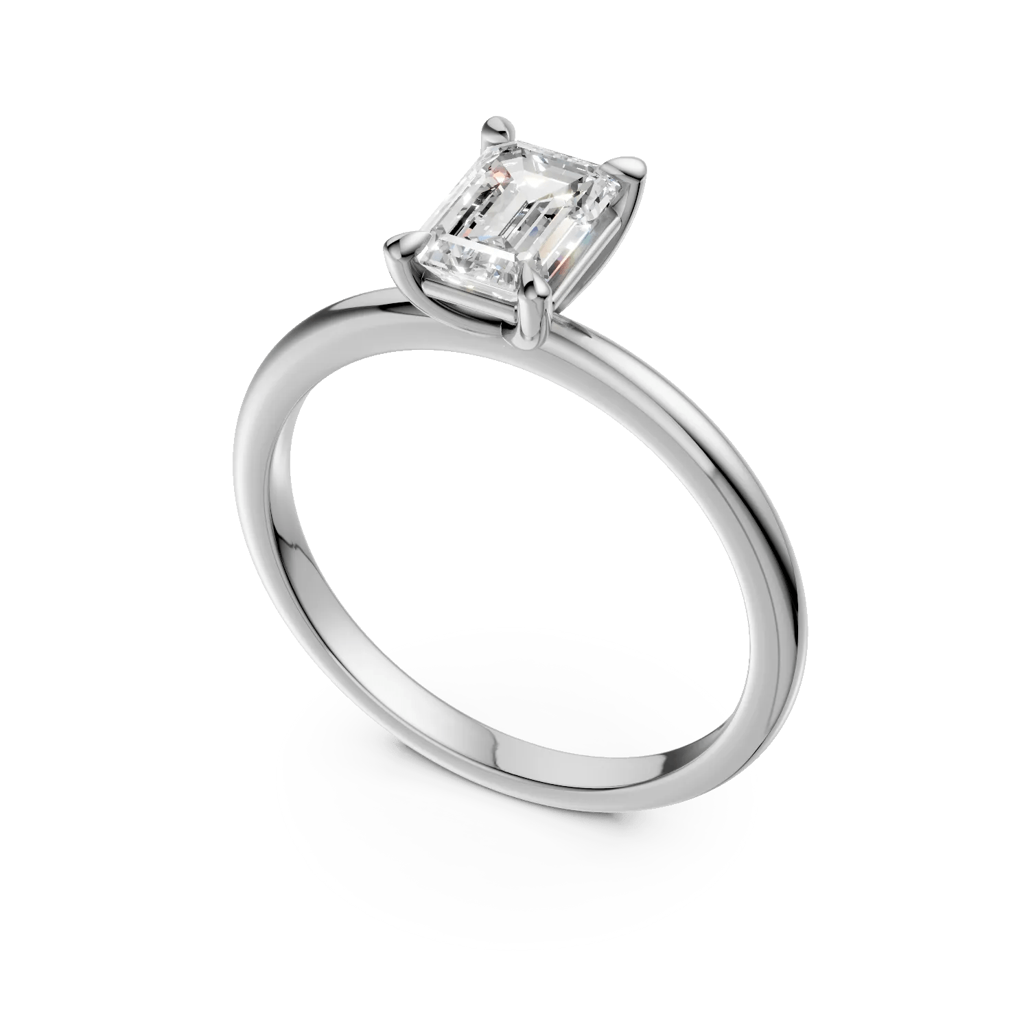 Inel logodnă aur alb cu diamant 0.7ct Inel logodnă aur alb cu diamant 0.7ct