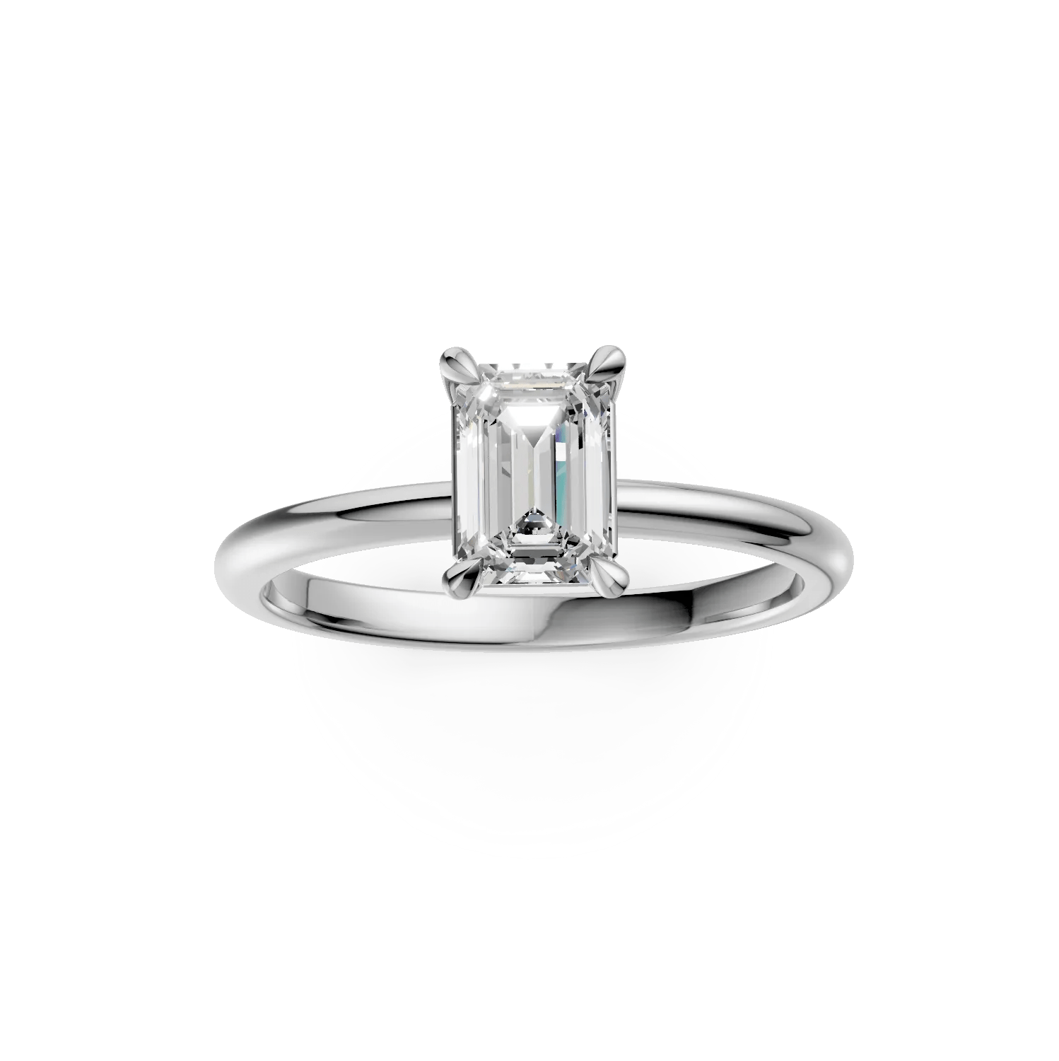 Inel logodnă aur alb cu diamant 0.7ct Inel logodnă aur alb cu diamant 0.7ct