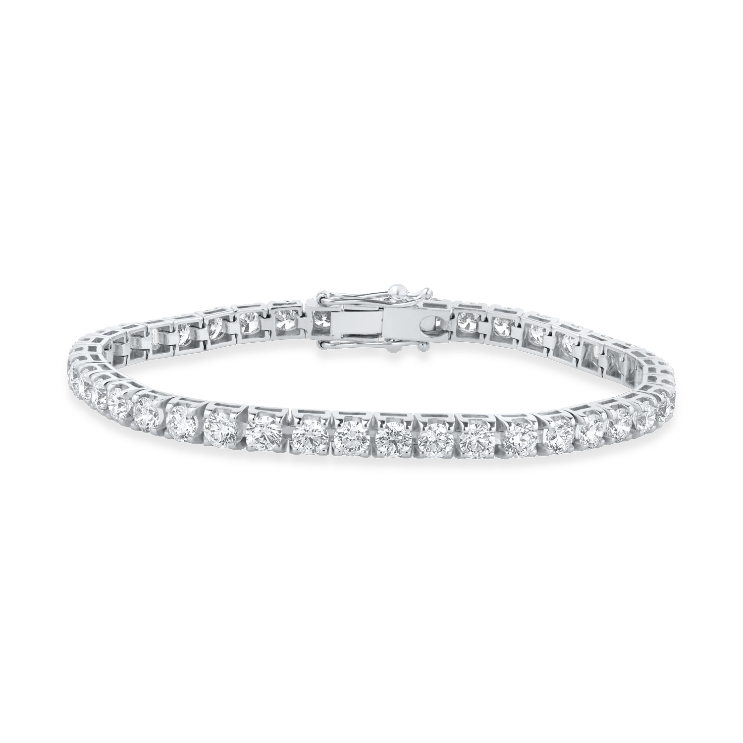 Brățară tennis din aur alb cu diamante de 7.37ct Brățară tennis din aur alb cu diamante de 7.37ct