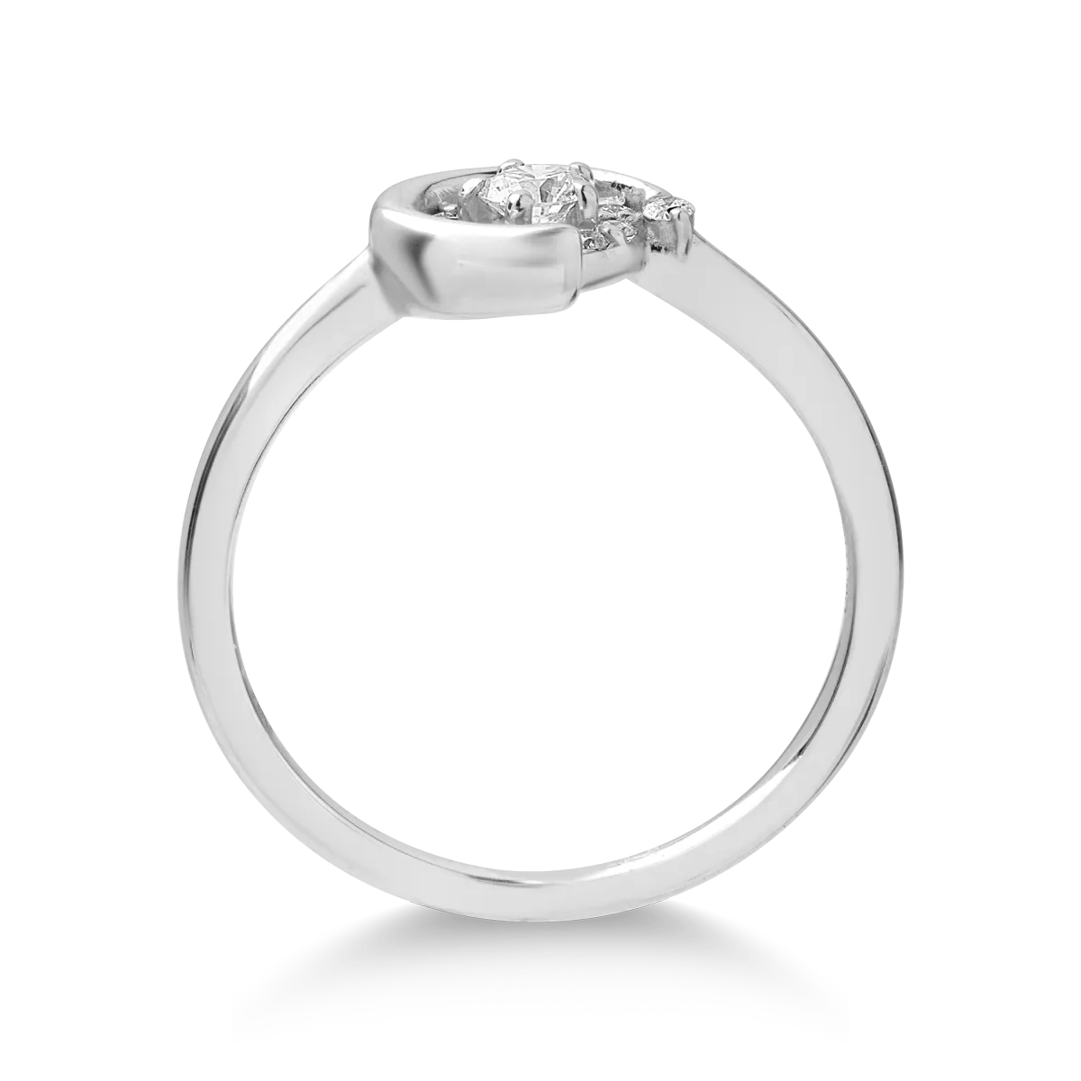 Inel din aur alb cu diamante 0.204ct Inel din aur alb cu diamante 0.204ct