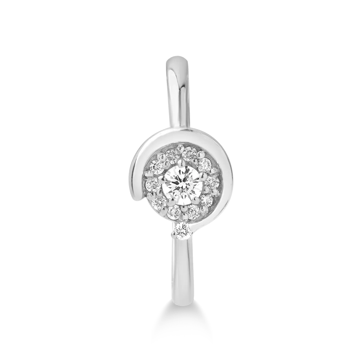 Inel din aur alb cu diamante 0.204ct Inel din aur alb cu diamante 0.204ct