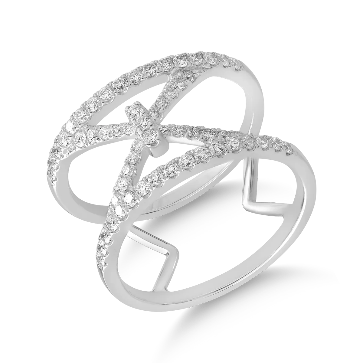Inel din aur alb cu diamante de 0.56ct Inel din aur alb cu diamante de 0.56ct
