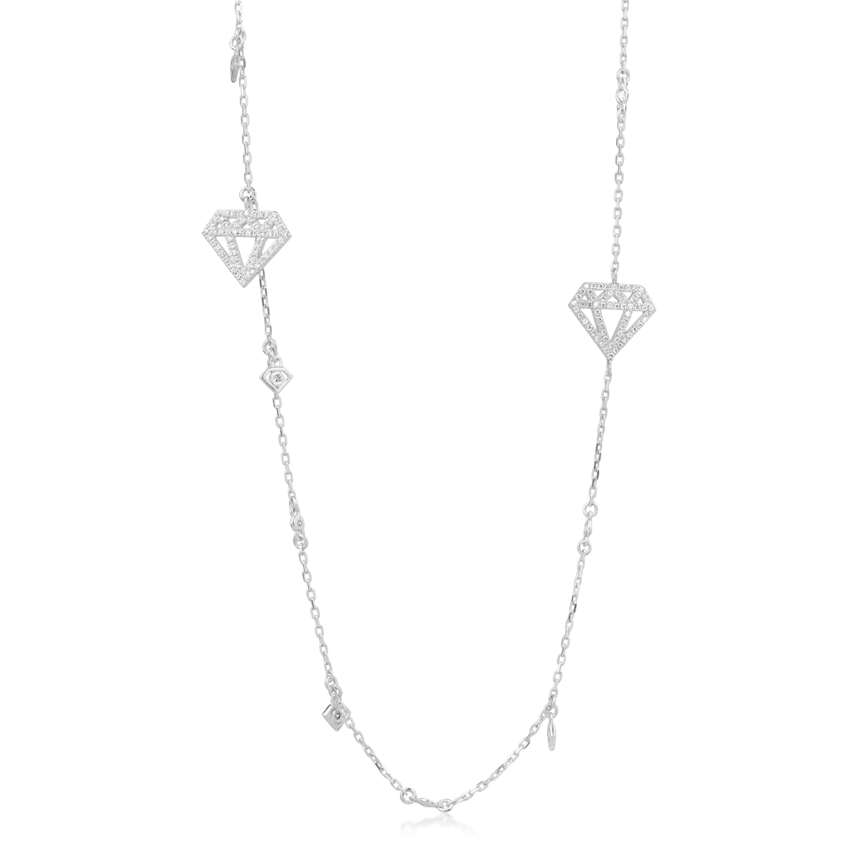 Colier din aur alb cu diamante 0.66ct Colier din aur alb cu diamante 0.66ct