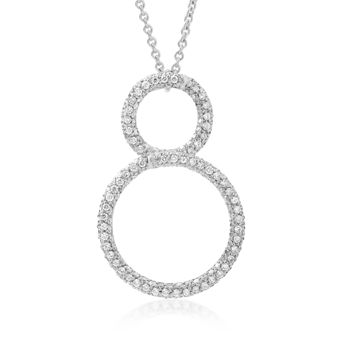 Lanț cu pandantiv din aur alb și diamante 1.13ct Lanț cu pandantiv din aur alb și diamante 1.13ct