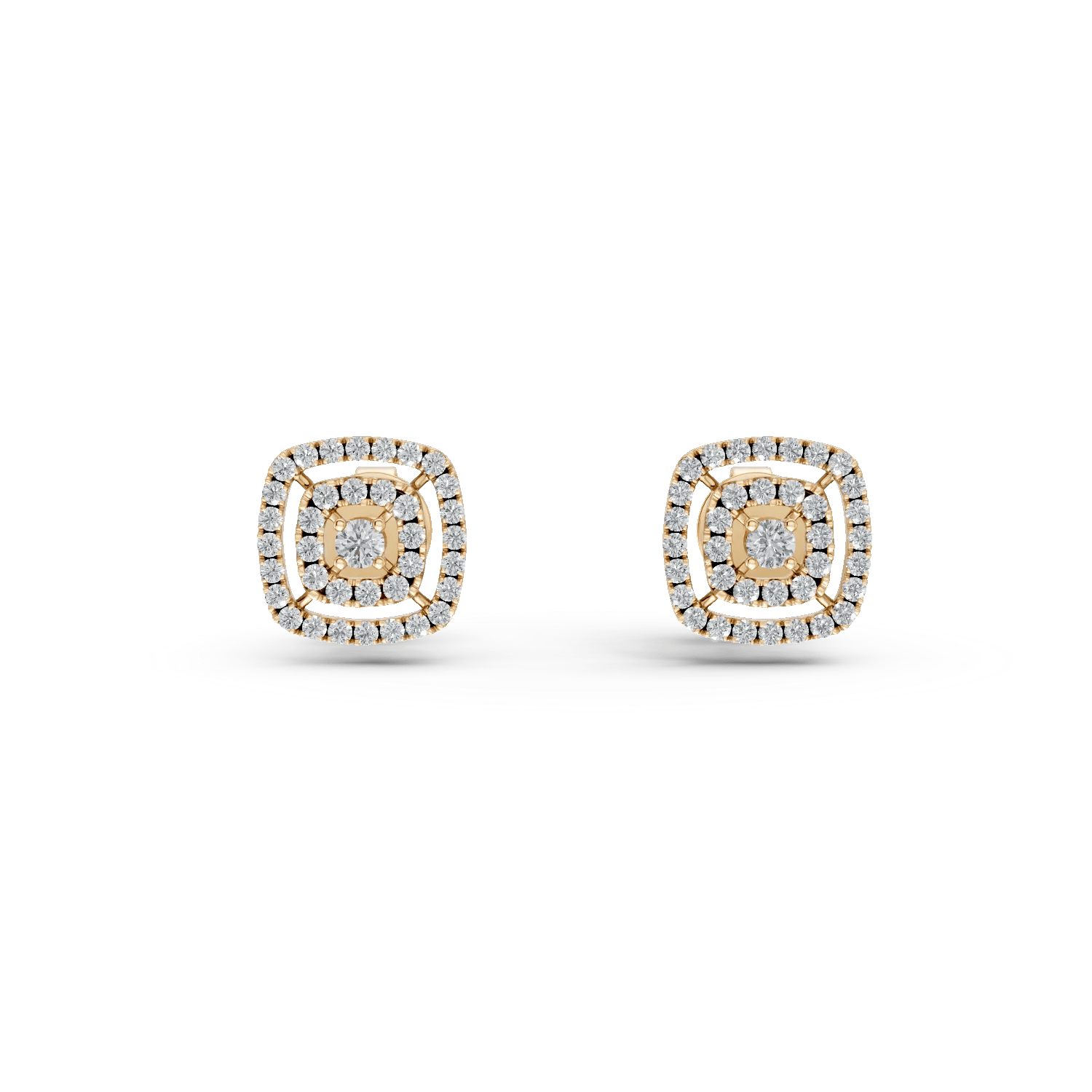 Cercei din aur galben cu diamante de 0.36ct – Teilor Cercei din aur galben cu diamante de 0.36ct – Teilor