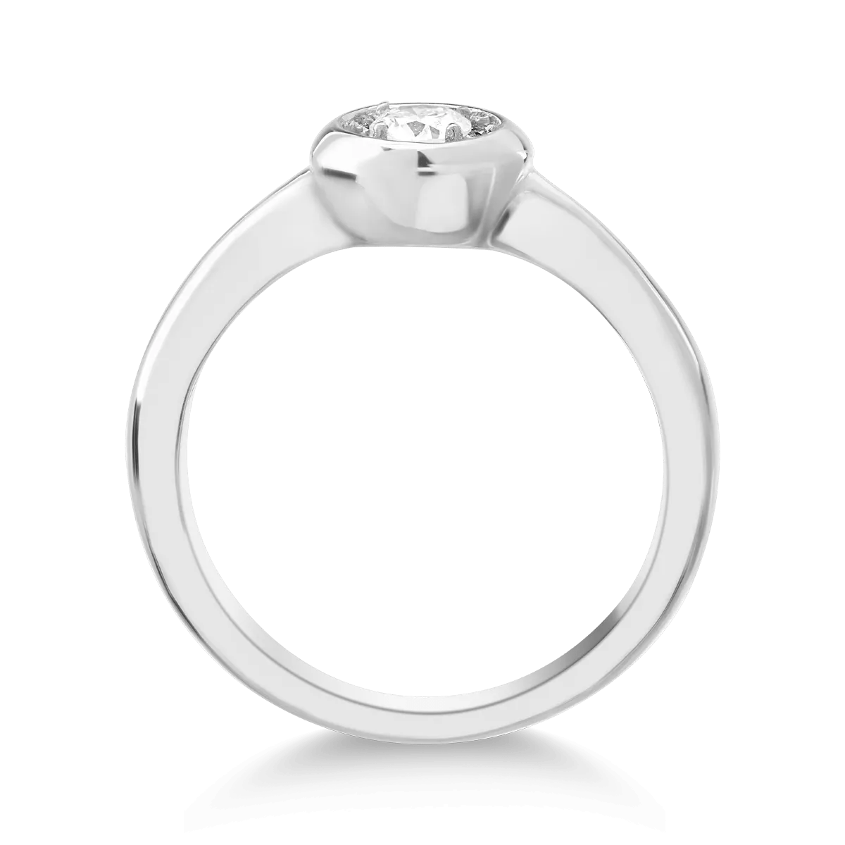 Inel din aur alb cu diamant de 0.05ct Inel din aur alb cu diamant de 0.05ct