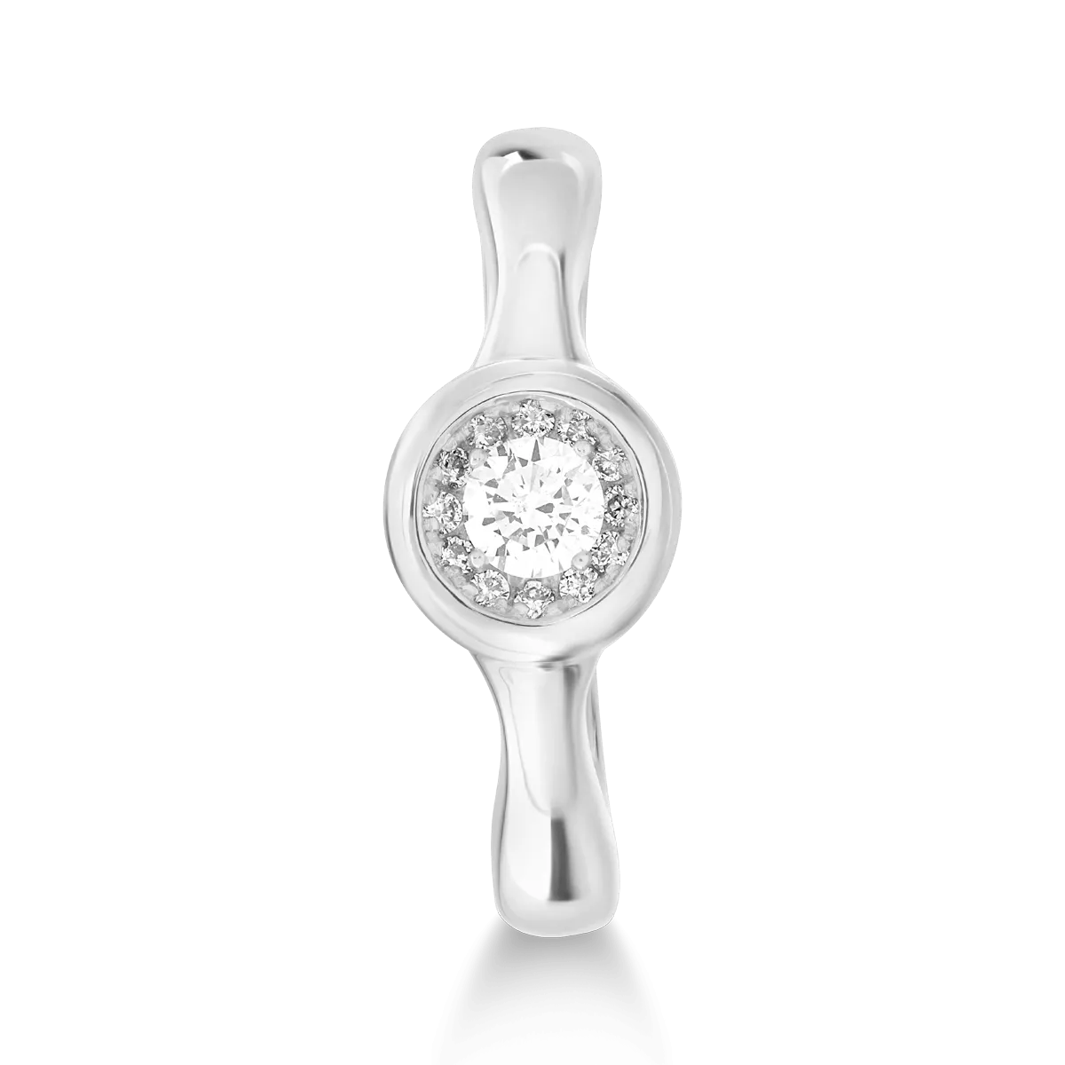 Inel din aur alb cu diamant de 0.05ct Inel din aur alb cu diamant de 0.05ct