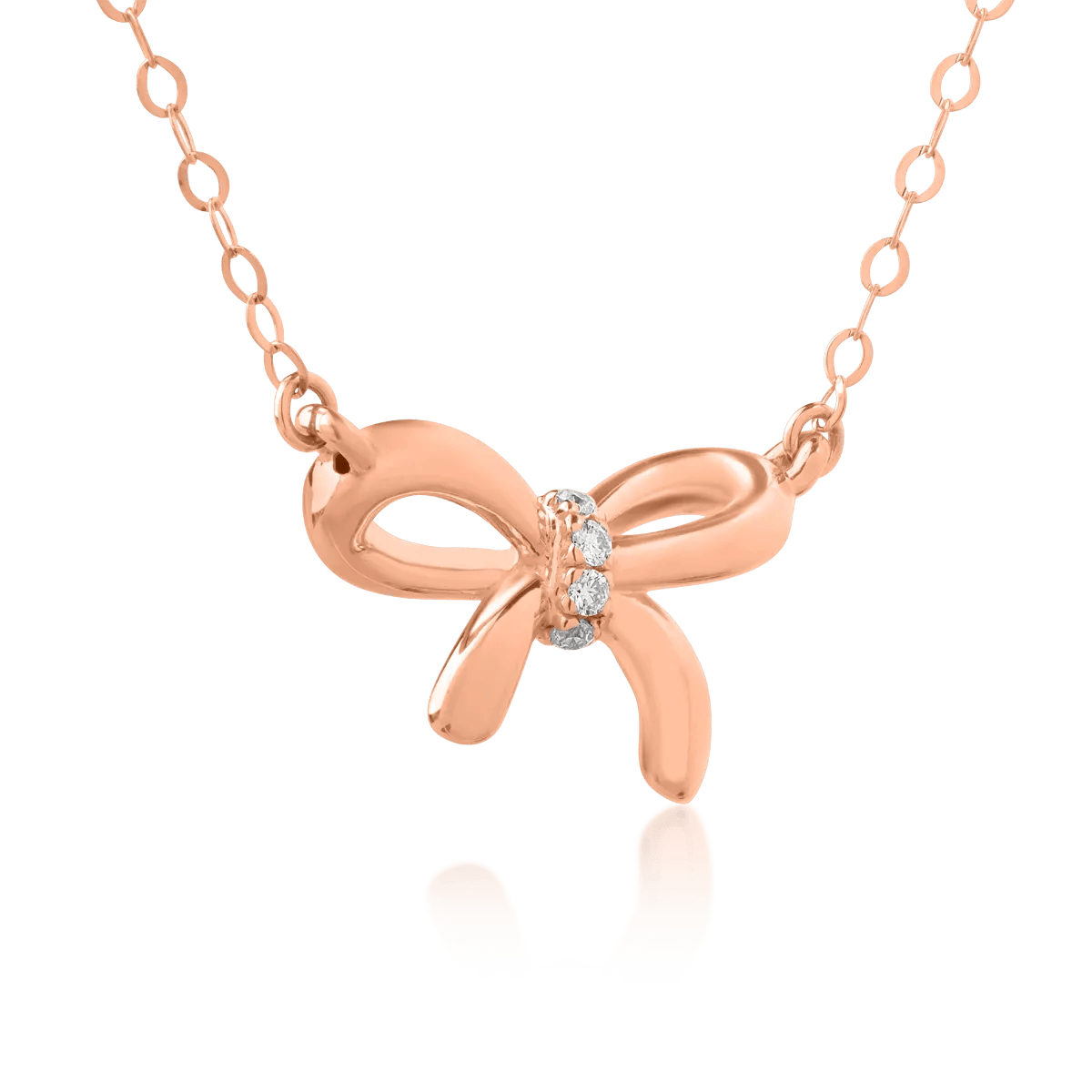 Colier aur roz cu diamante – eleganță subtilă Colier aur roz cu diamante - eleganță subtilă