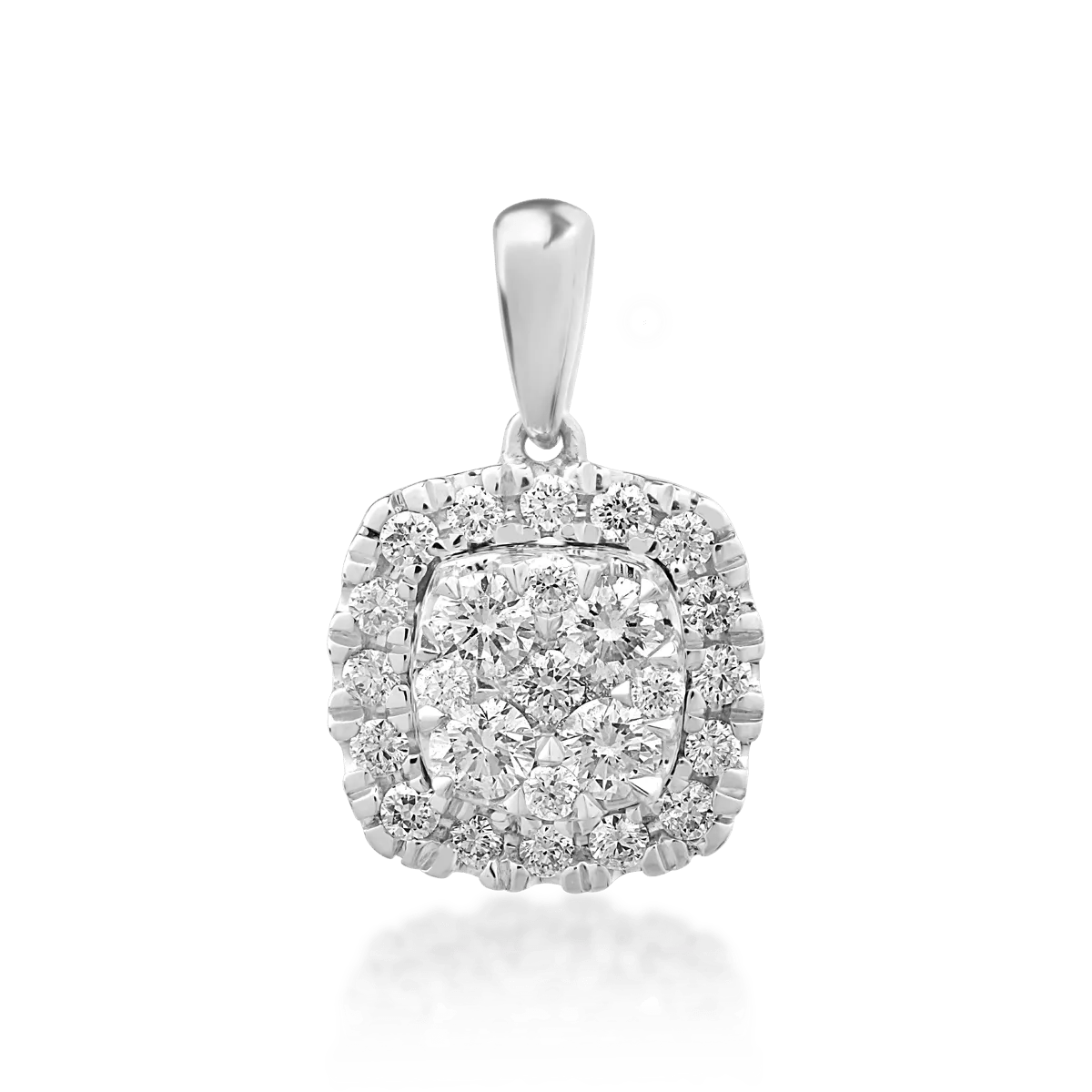 Pandantiv din aur alb cu diamante de 0.329ct Pandantiv din aur alb cu diamante de 0.329ct