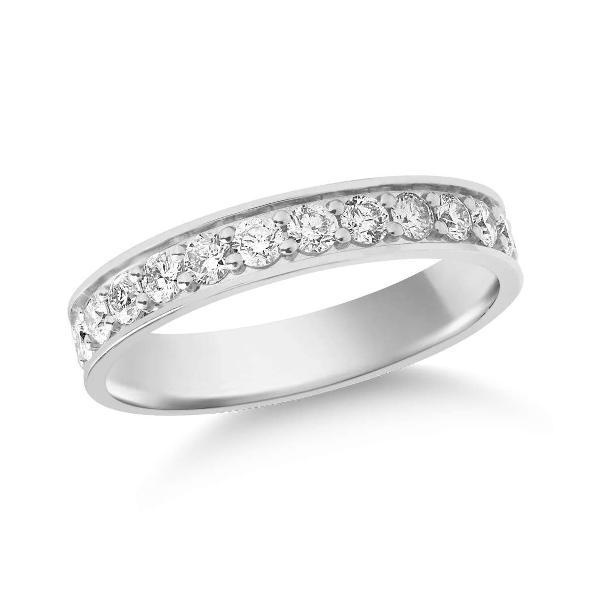 Inel eternity din aur alb cu diamante de 0.99ct Inel eternity din aur alb cu diamante de 0.99ct