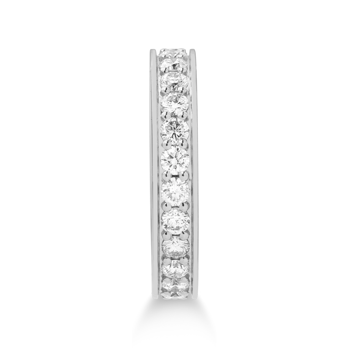 Inel eternity din aur alb cu diamante | bijuterii Inel eternity din aur alb cu diamante | bijuterii