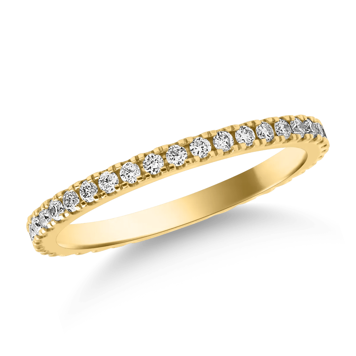 Inel eternity din aur galben cu diamante de 0.34ct Inel eternity din aur galben cu diamante de 0.34ct