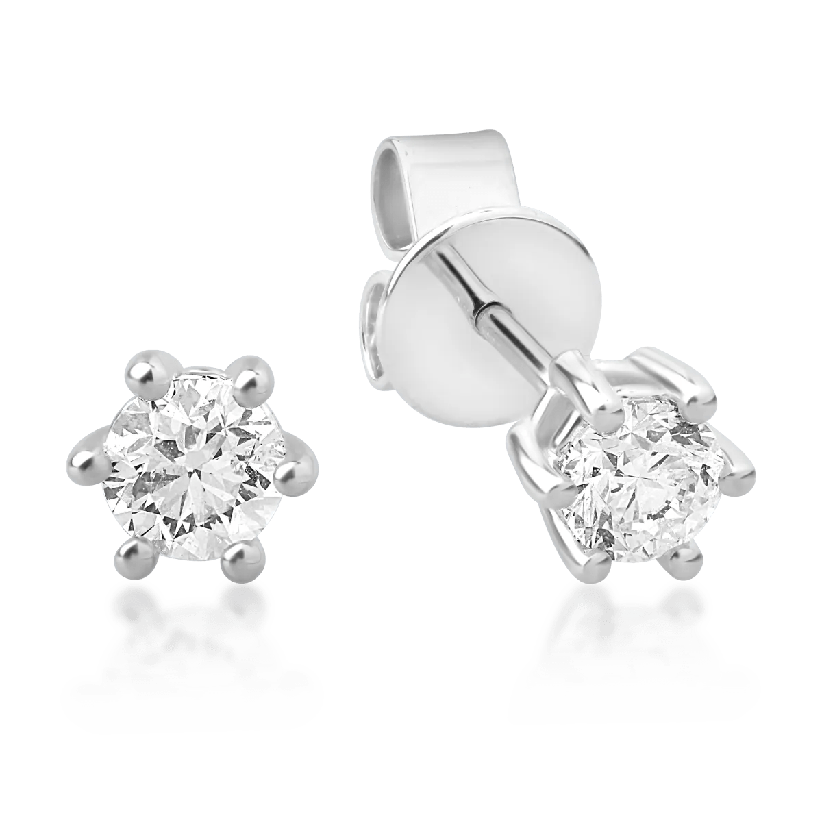 Cercei aur alb cu diamante 0.47ct Cercei aur alb cu diamante 0.47ct