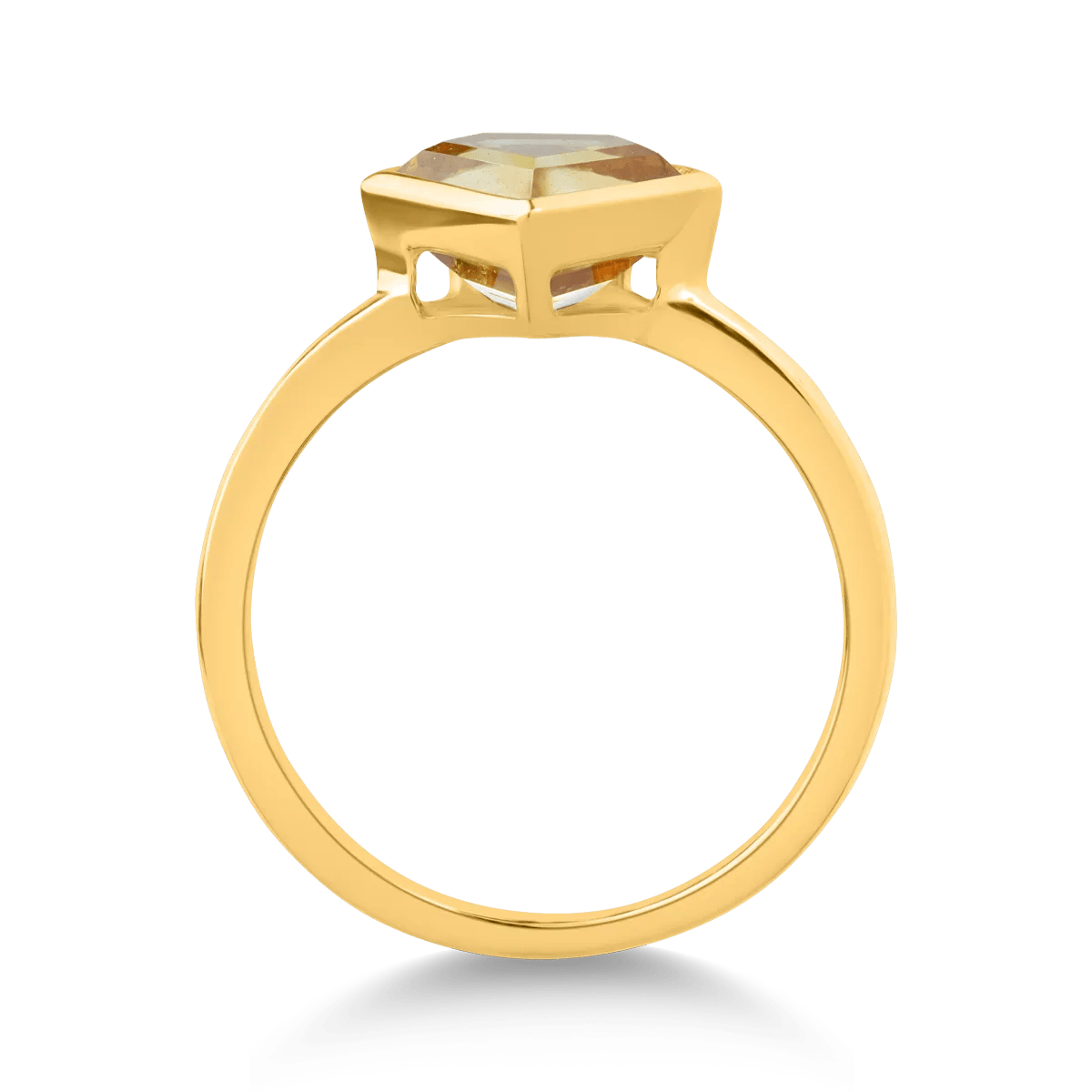 Inel din aur galben cu citrin de 1.22ct Inel din aur galben cu citrin de 1.22ct