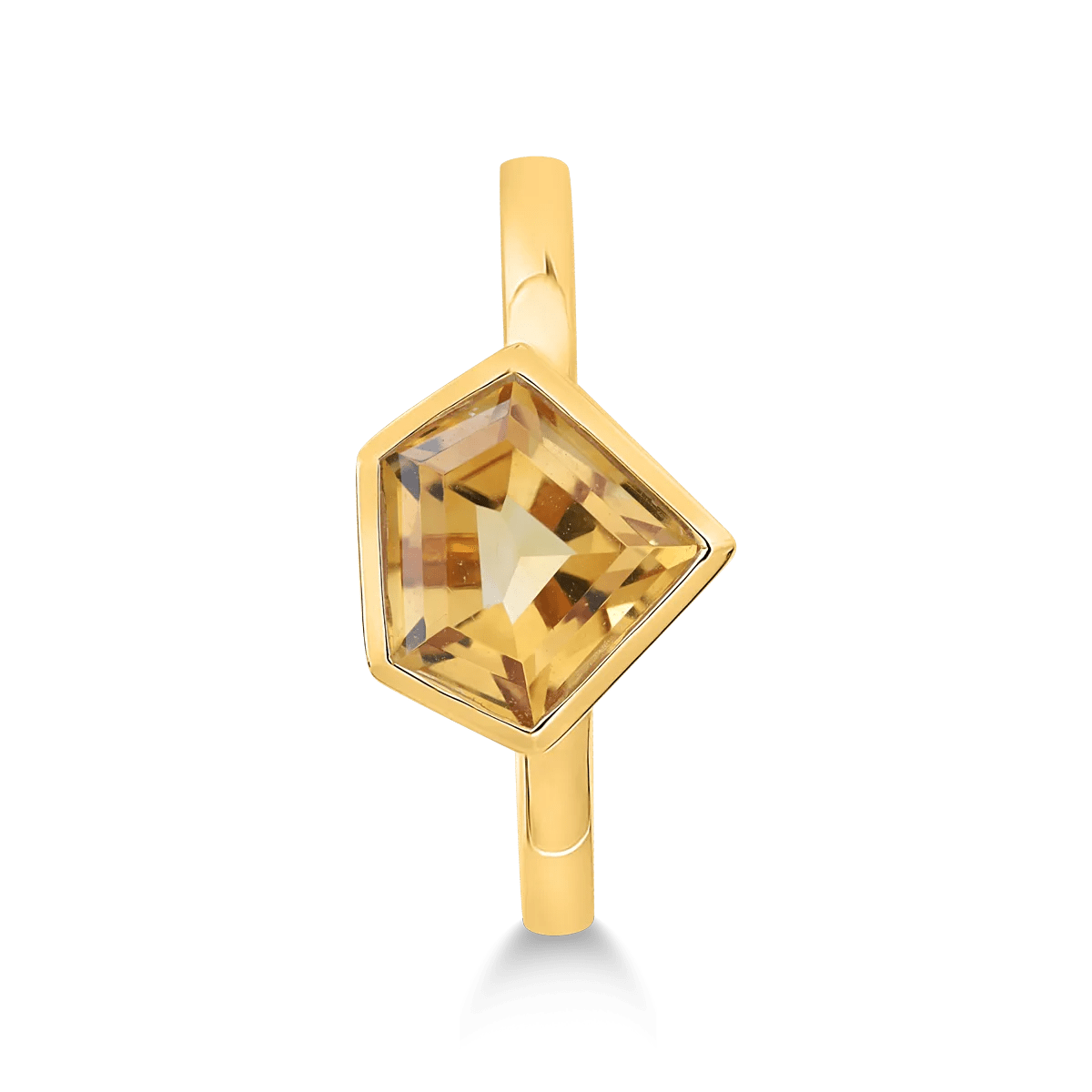Inel din aur galben cu citrin de 1.22ct Inel din aur galben cu citrin de 1.22ct