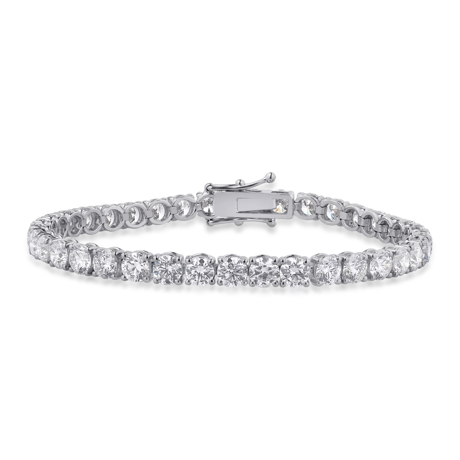 Brățară tennis din aur alb cu diamante de 13.76ct Brățară tennis din aur alb cu diamante de 13.76ct