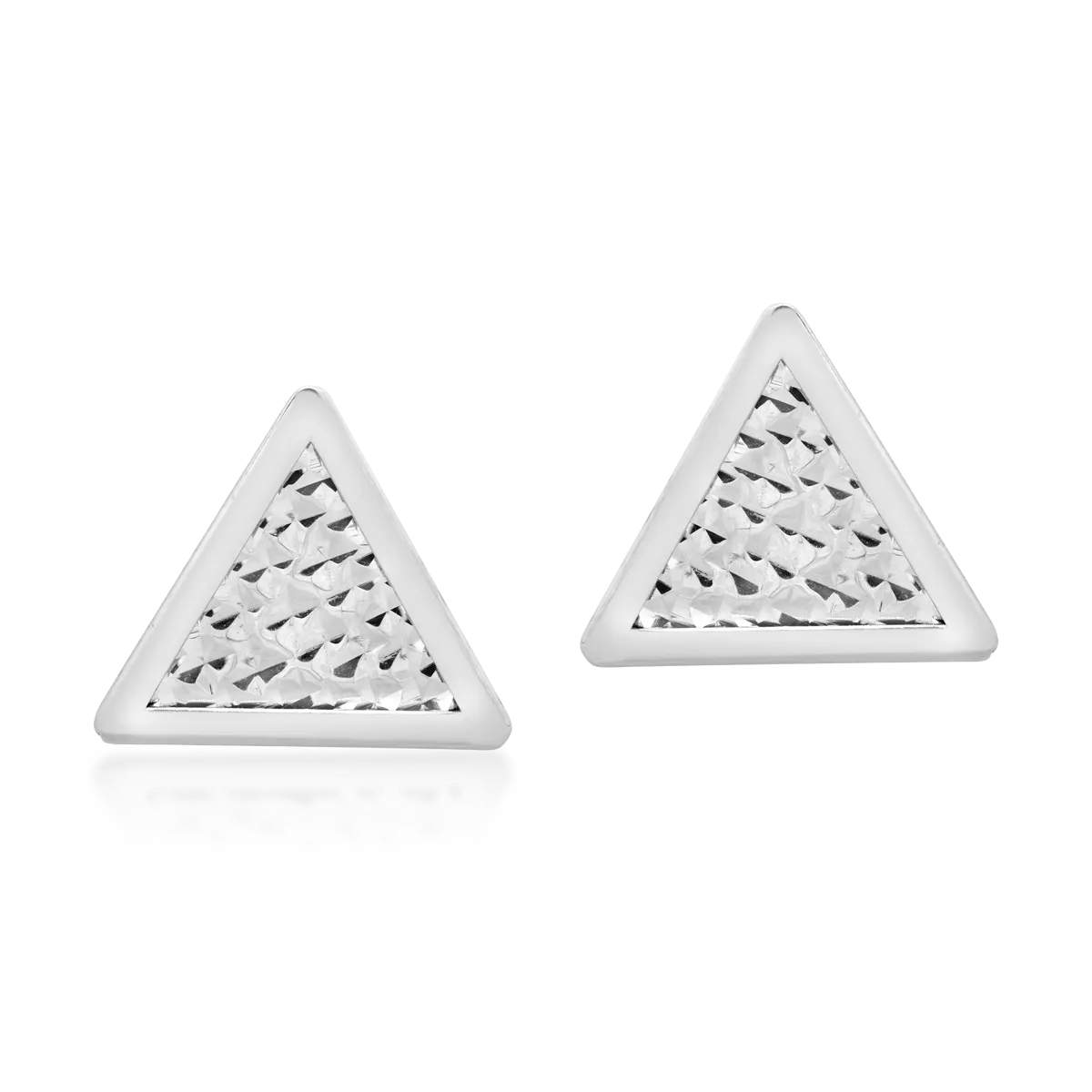 Cercei aur alb design geometric elegant Cercei aur alb design geometric elegant