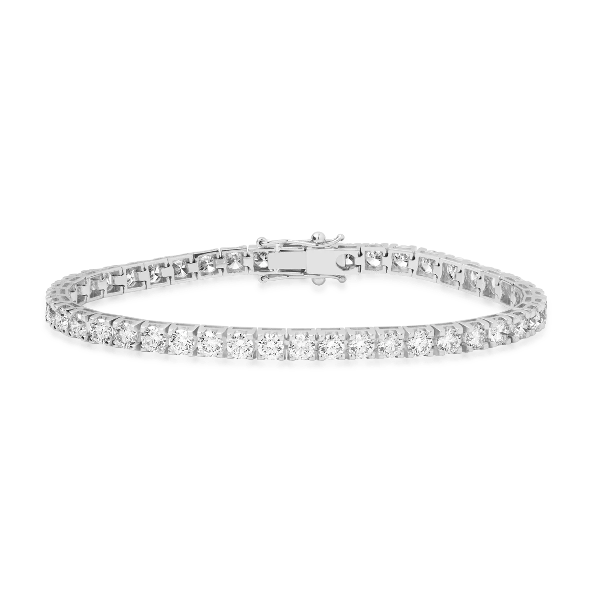 Brățară tennis din aur alb cu diamante de 7.8ct Brățară tennis din aur alb cu diamante de 7.8ct