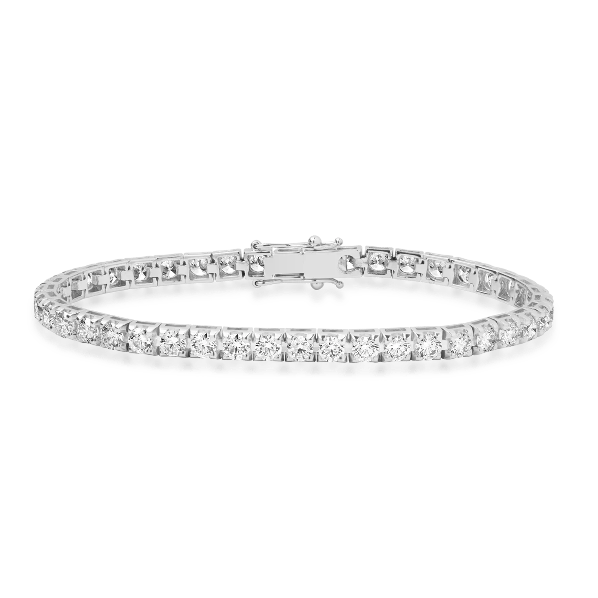 Brățară tennis din aur alb cu diamante de 6.5ct Brățară tennis din aur alb cu diamante de 6.5ct