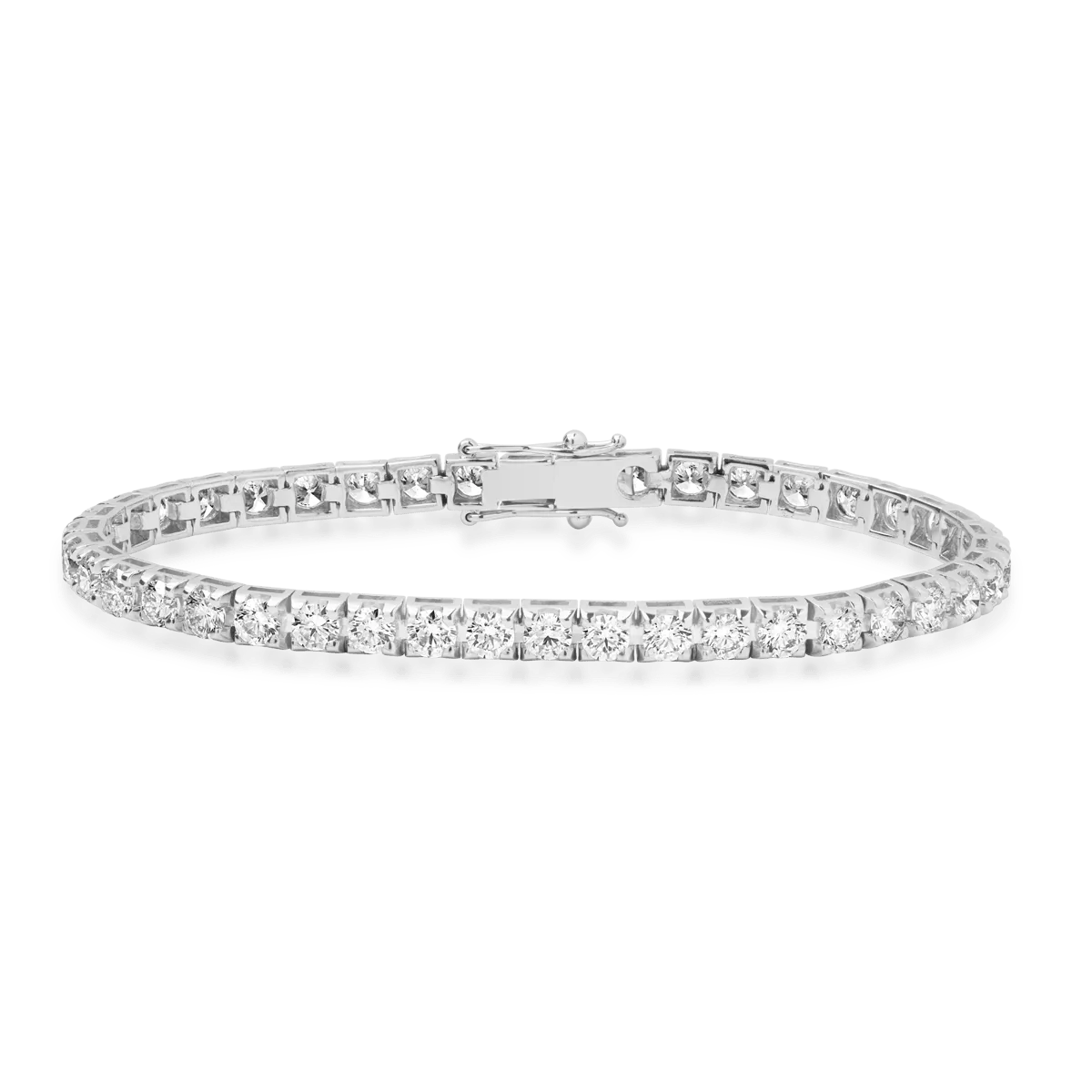 Brățară tennis din aur alb cu diamante de 6.5ct – Teilor Brățară tennis din aur alb cu diamante de 6.5ct – Teilor