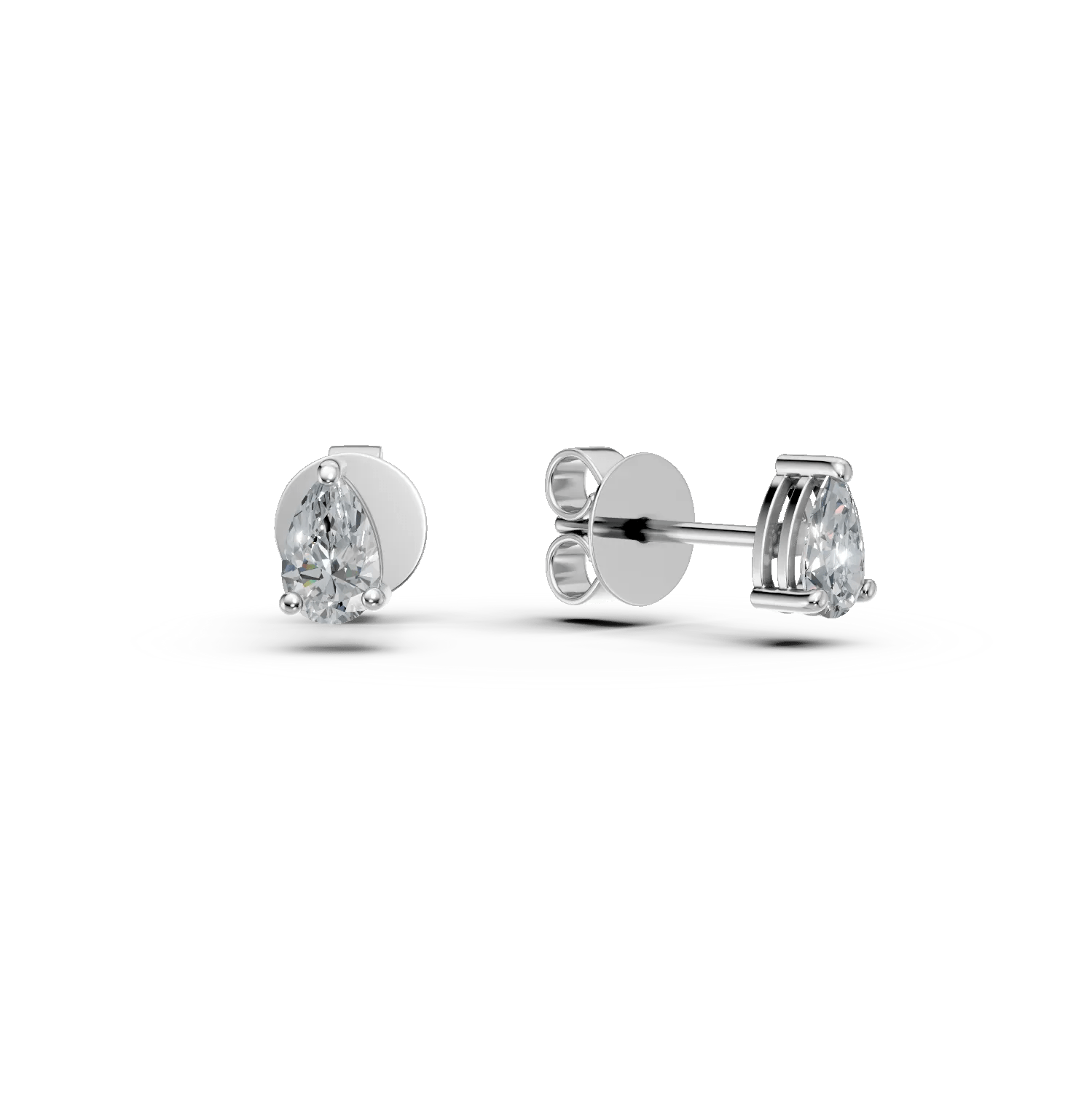 Cercei din aur alb cu diamante de 0.8ct Cercei din aur alb cu diamante de 0.8ct
