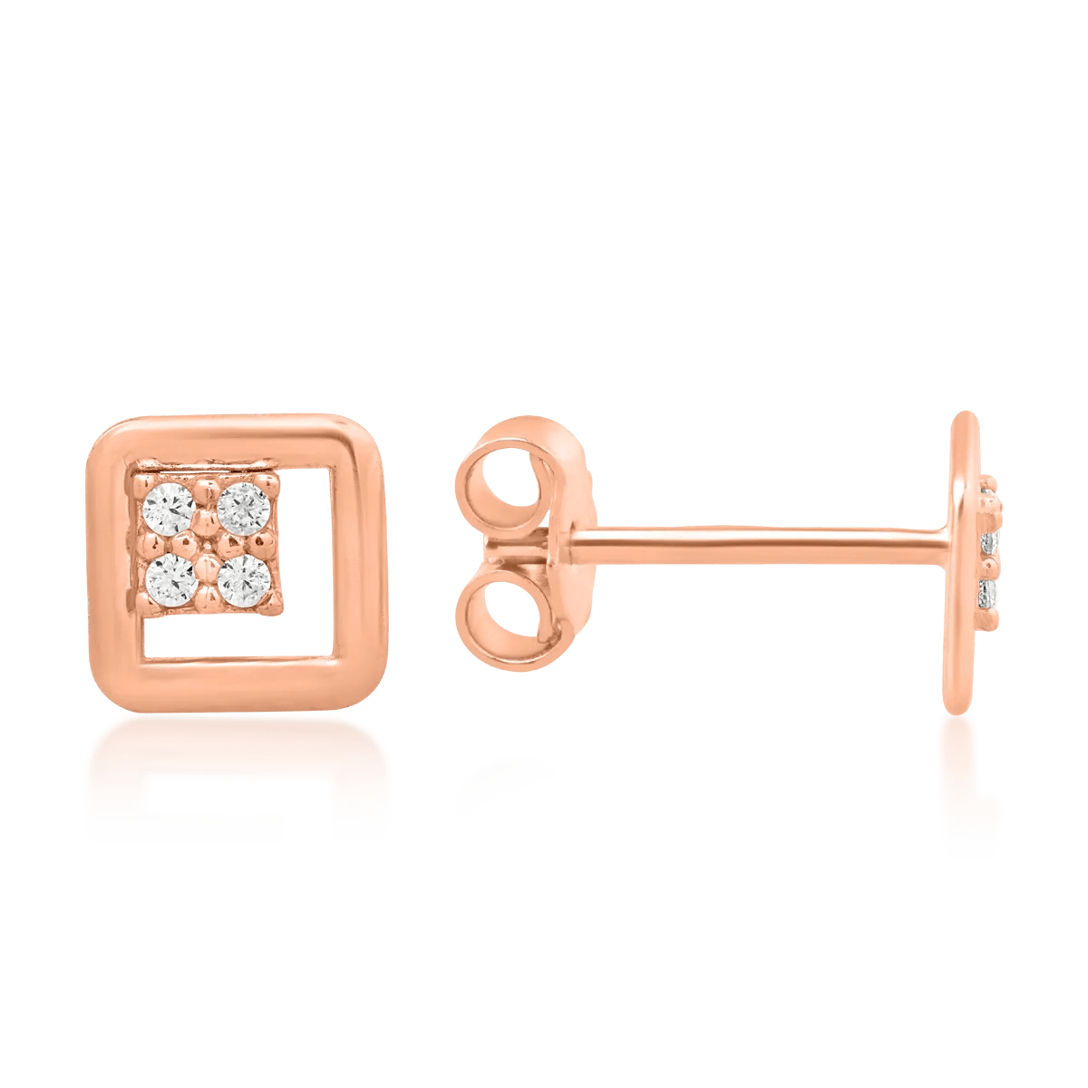 Cercei din aur roz – teilor Cercei din aur roz – teilor