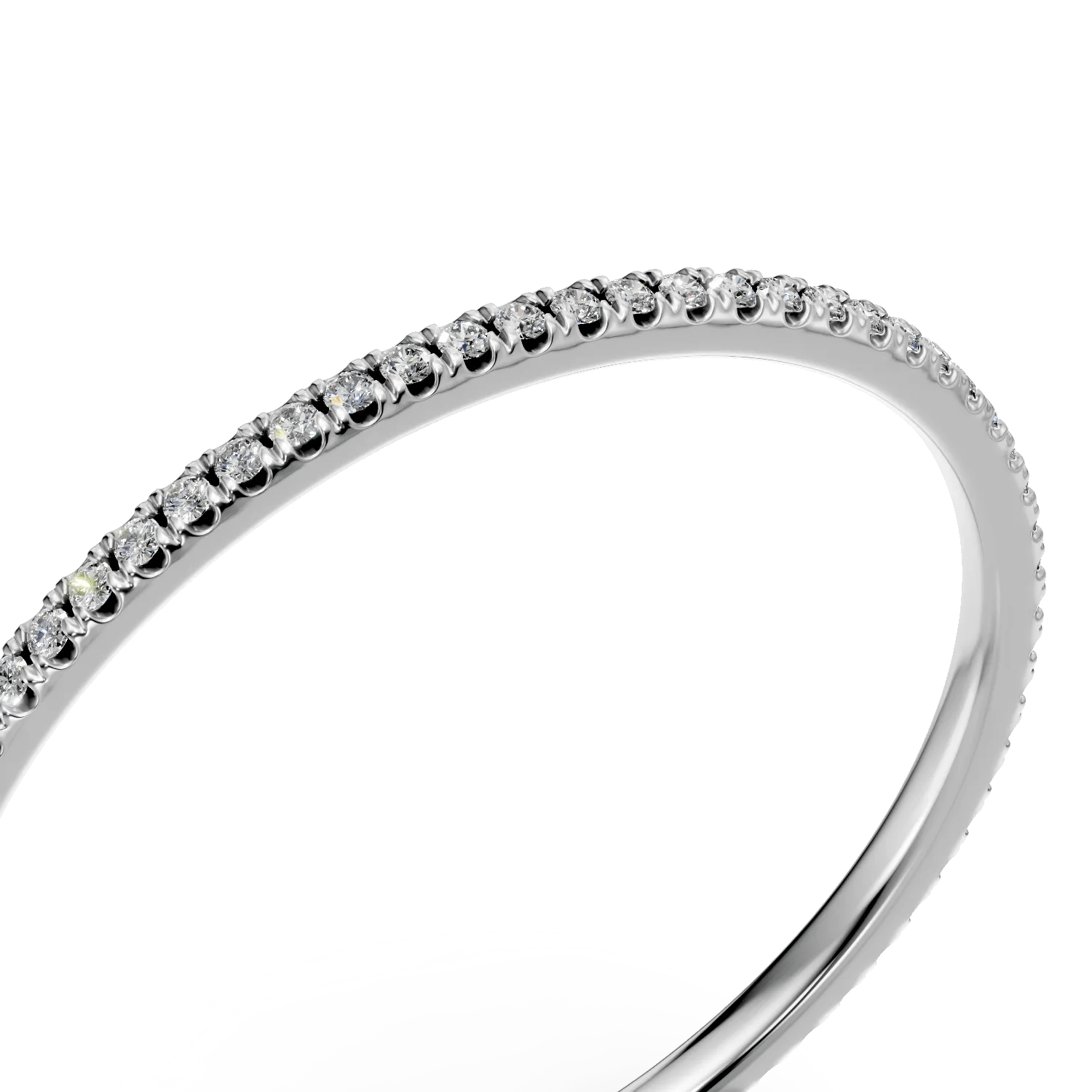Inel eternity din aur alb cu diamante de 0.1ct Inel eternity din aur alb cu diamante de 0.1ct